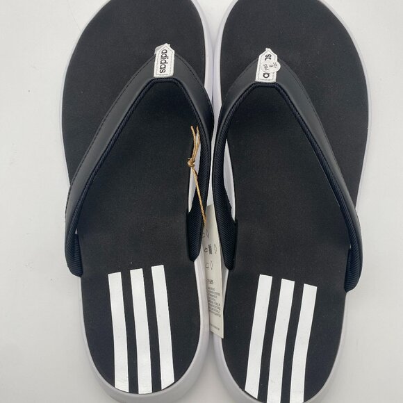 ADIDAS COMFORT FLIP FLOP BLACK/WHITE US MEN\'S SIZE 11 main image 4